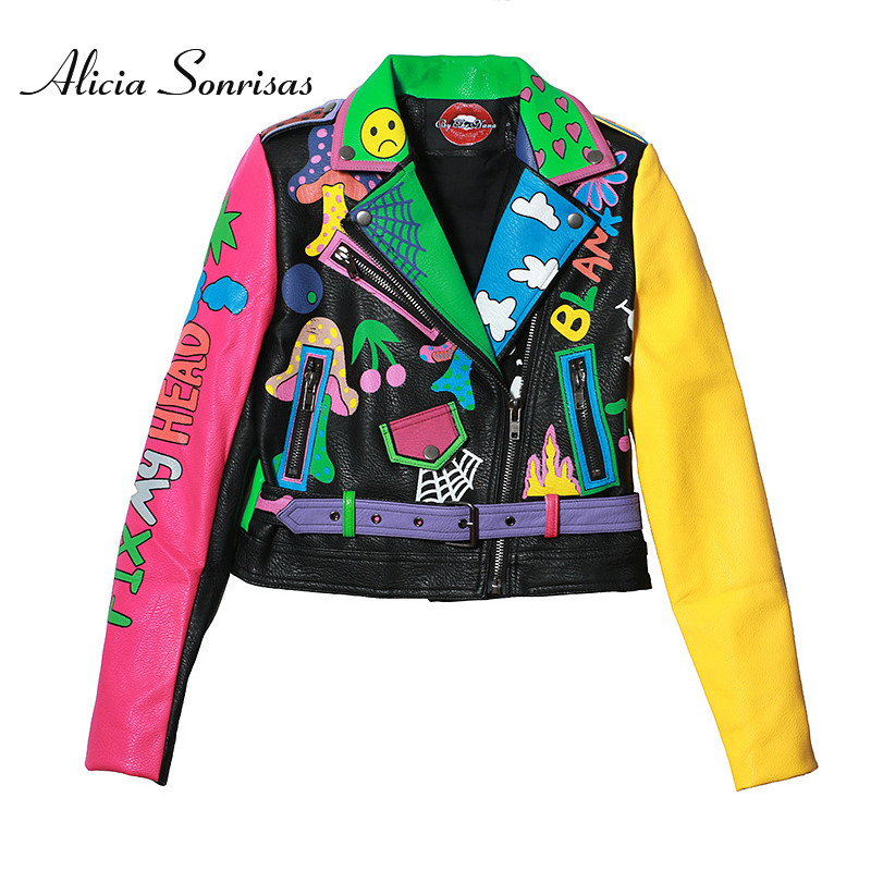 2019-Spring-Street-Graffiti-Printing-Crazy-Contrast-Color-Motorcycle-PU-Leather-Short-Jacket-Z...jpg