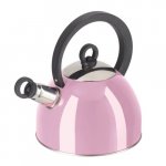 Oggi Stainless Steel PINK Whistling Tea Kettle.jpg