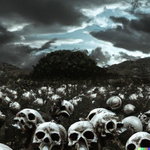 DALL·E 2023-01-31 01.49.20 - A land full of skulls, bones, darkness.png
