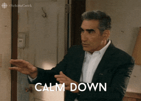 Breathe Schitts Creek GIF by CBC Breathe Schitts Creek GIF by CBC