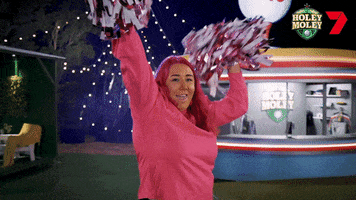Pink Cheer GIF by Channel 7 Pink Cheer GIF by Channel 7