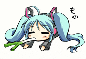 hatsune miku eating GIF hatsune miku eating GIF