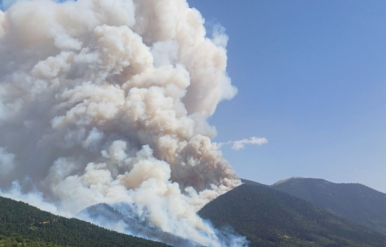 Φωτιά στην Κορινθία: Εκκενώνεται η περιοχή Καστανιά – Νέο μήνυμα από το 112 – ΦΩΤΟ και ΒΙΝΤΕΟ